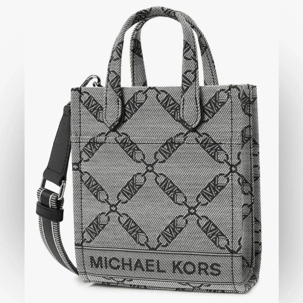 NWT Michael Kors Gigi Extra Small Jacquard Tote Bag 32F3S3GC4J - Picture 2 of 8